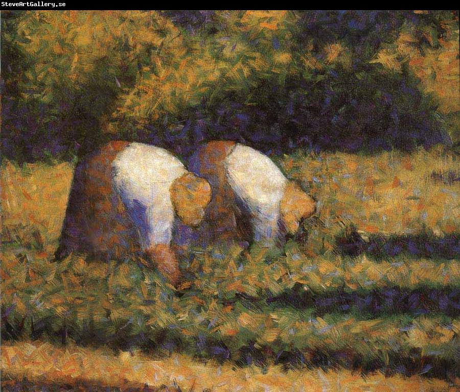 Georges Seurat The Countrywoman in the work